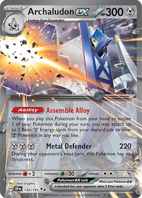 Archaludon ex 130/191 - All the best items from Vivid Imagination Cards and Collectibles - Just $3.90! Shop now at Vivid Imagination Cards and Collectibles