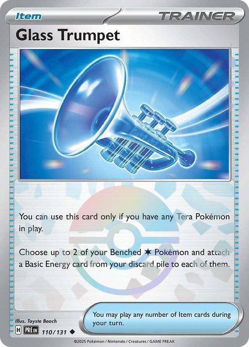 Glass Trumpet 110/131 (Poke Ball Pattern) - All the best items from Vivid Imagination Cards and Collectibles - Just $0.75! Shop now at Vivid Imagination Cards and Collectibles