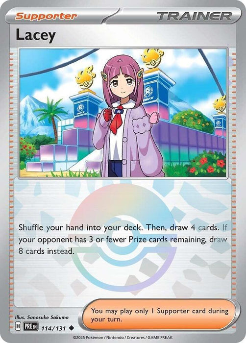 Lacey 114/131 (Poke Ball Pattern) - All the best items from Vivid Imagination Cards and Collectibles - Just $0.75! Shop now at Vivid Imagination Cards and Collectibles