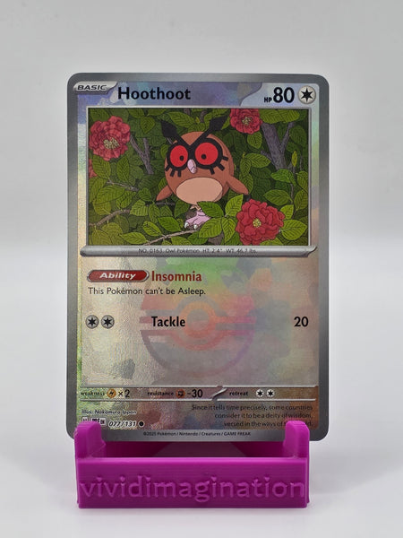 Hoothoot 077/131 (Master Ball Pattern) - All the best items from Vivid Imagination Cards and Collectibles - Just $5.49! Shop now at Vivid Imagination Cards and Collectibles