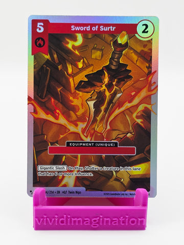 Sword of Surtr 144/214 - All the best items from Vivid Imagination Cards and Collectibles - Just $0.99! Shop now at Vivid Imagination Cards and Collectibles