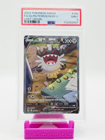 Galarian Perrserker V 184/196 (PSA 9)