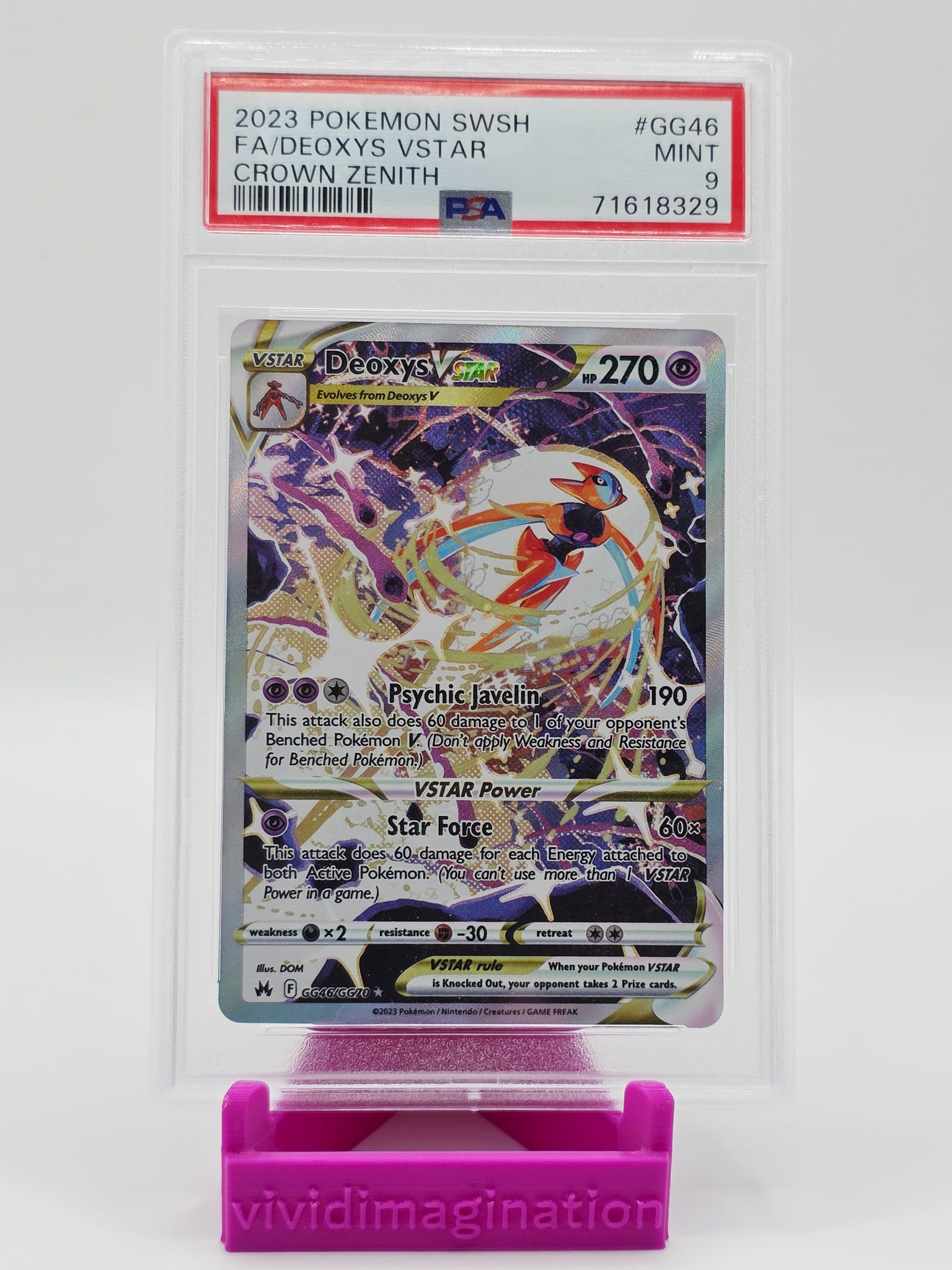 Deoxys Vstar GG46/GG70 (PSA 9)