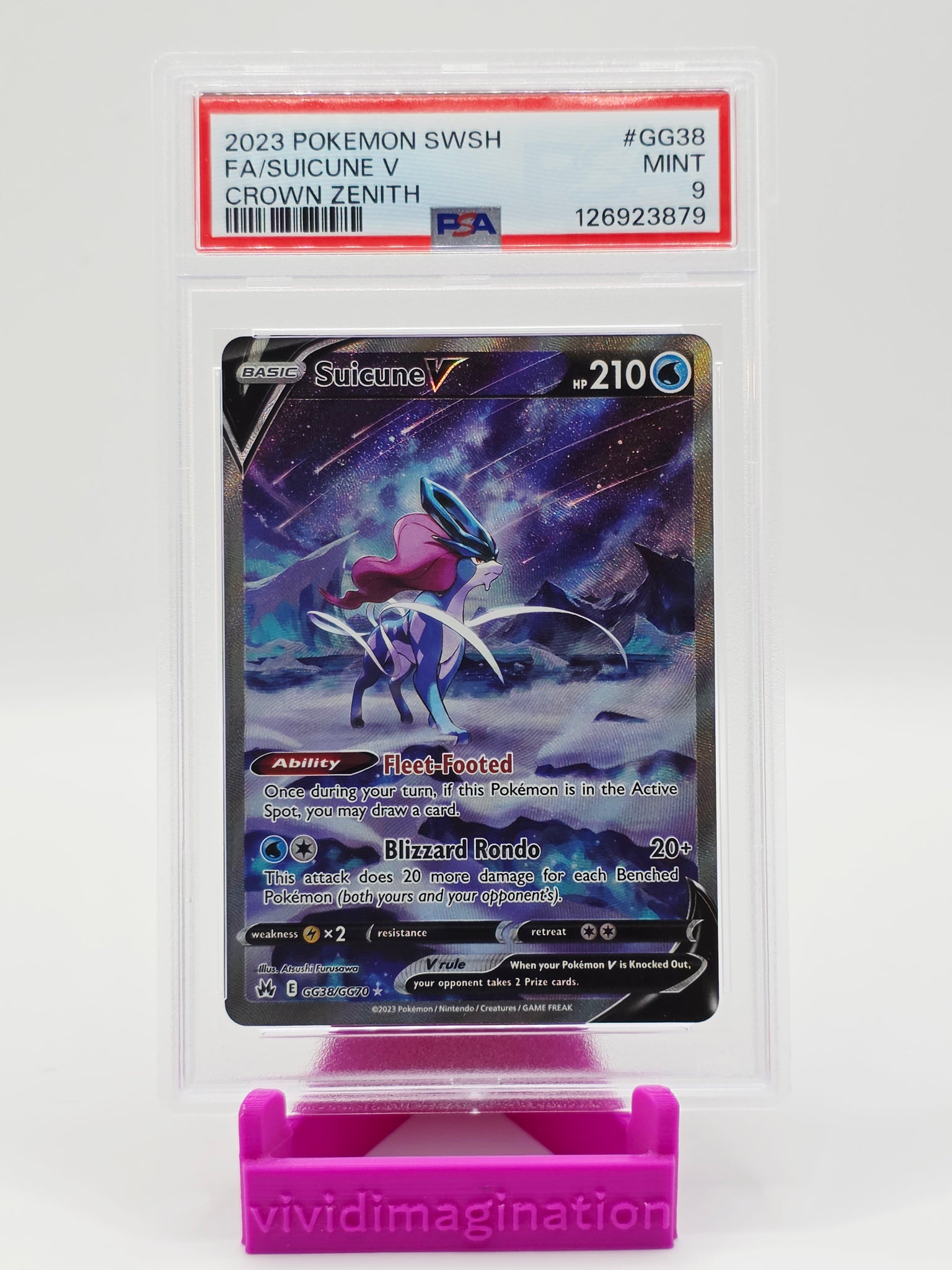 Suicune V GG38/GG70 (PSA 9)