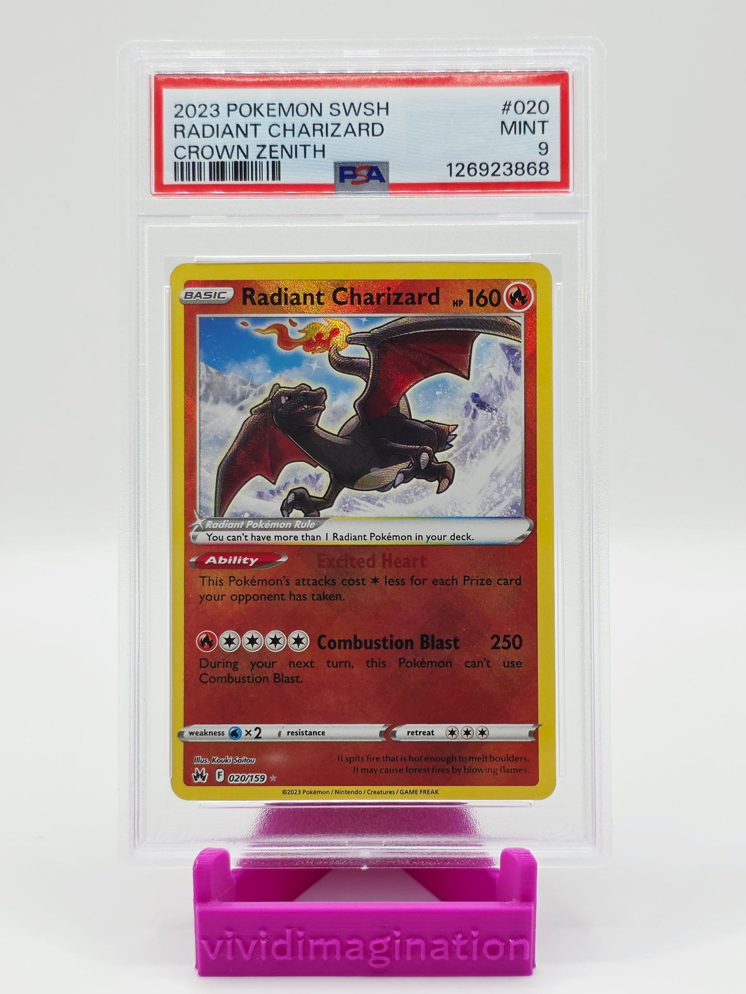 Radiant Charizard 020/159 (PSA 9)