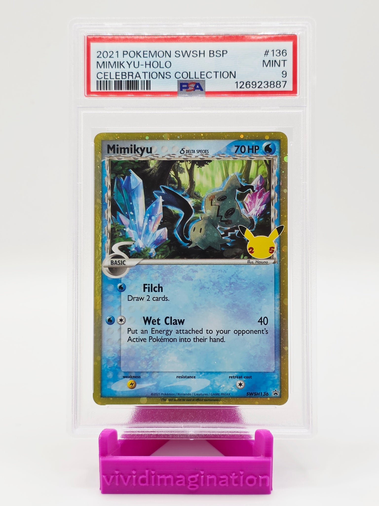 Mimikyu SWSH136 (Delta Species) (PSA 9)