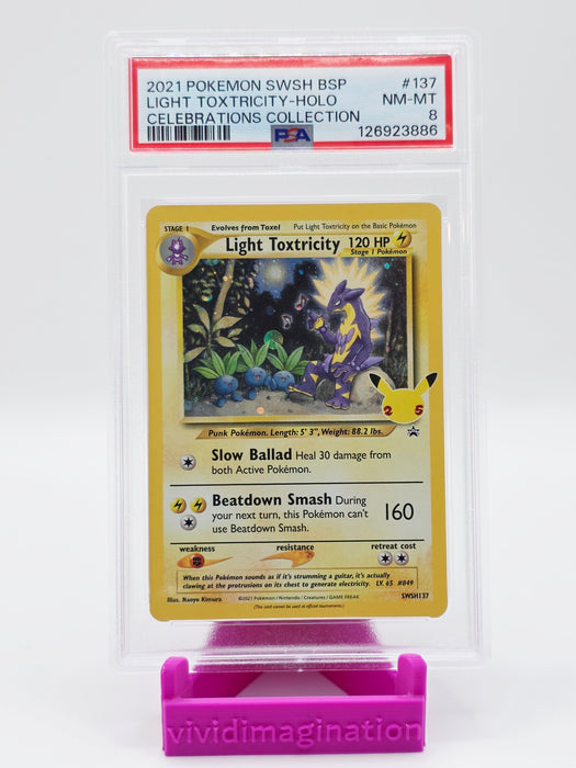 Light Toxtricity SWSH137 (PSA 8)