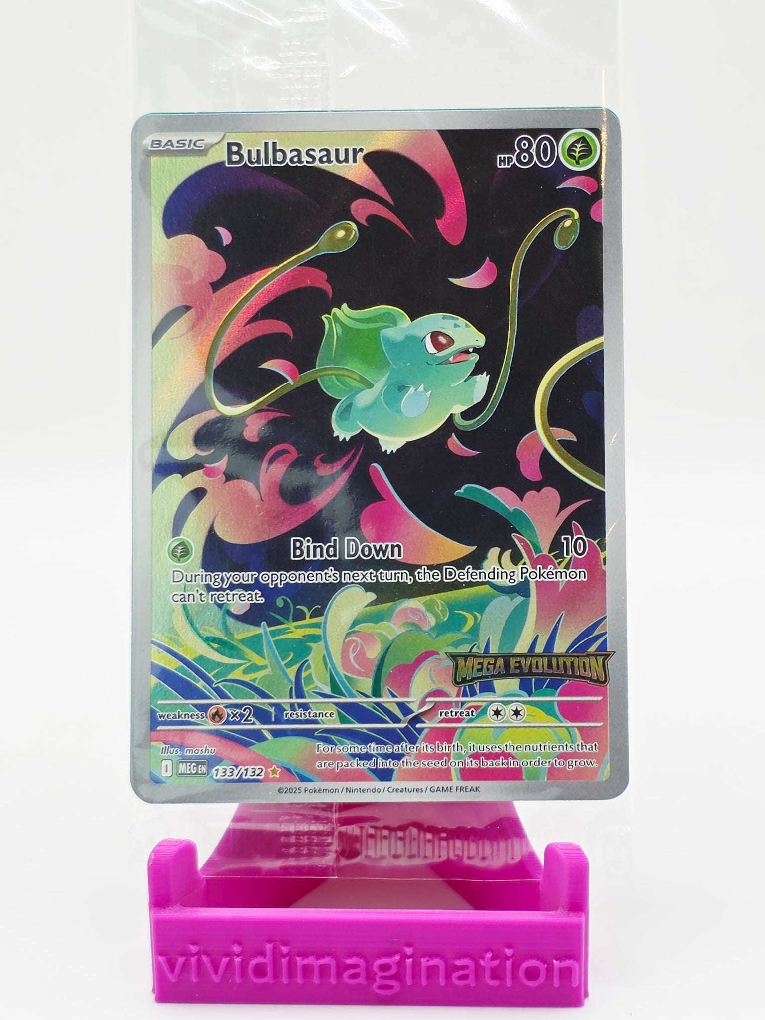 Bulbasaur 133/132 (Mega Evolution Stamped)