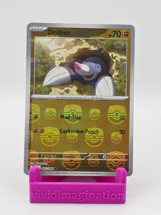 Drilbur (Poke Ball Pattern) (045/086) (BLK)