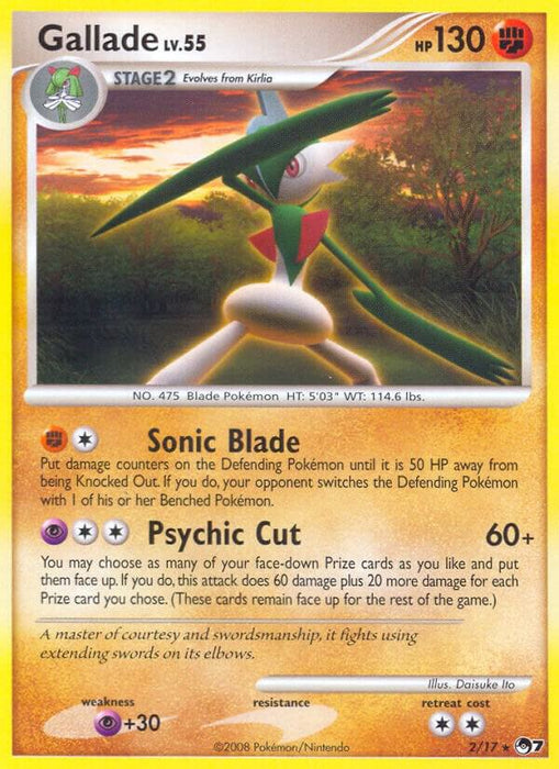 Gallade (002/017) (POP) (Holofoil)