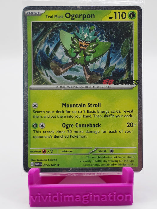 Teal Mask Ogerpon (Cosmos Holo) (EB Games Exclusive) (024/167) (MCAP)