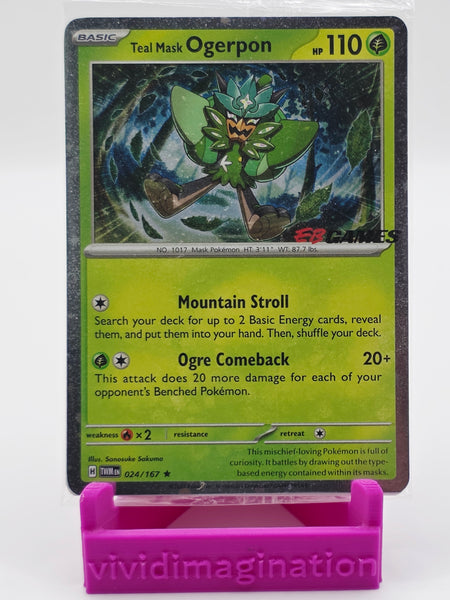 Teal Mask Ogerpon (Cosmos Holo) (EB Games Exclusive) (024/167) (MCAP)