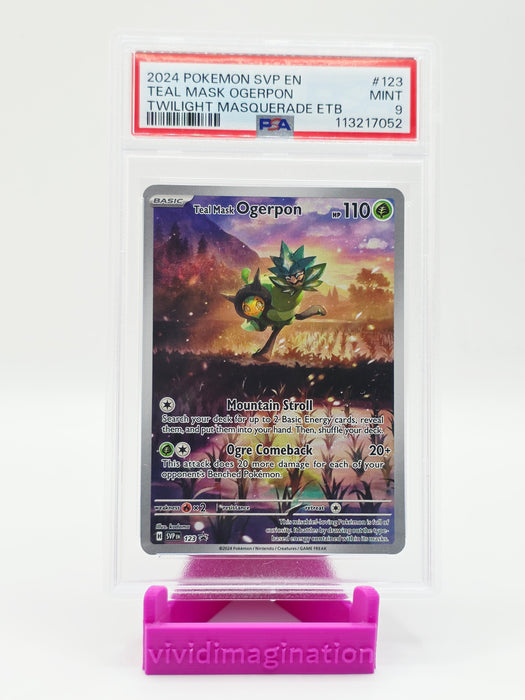 Teal Mask Ogerpon (123) (PSA 9)