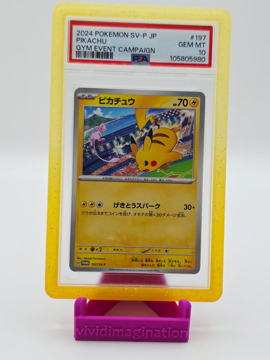 Pikachu 197/SV-P (PSA 10)