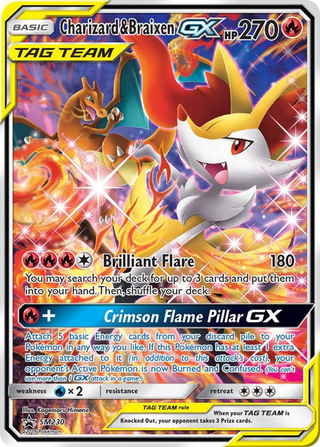 Charizard & Braixen GX - SM230 (SM230) (SMP)