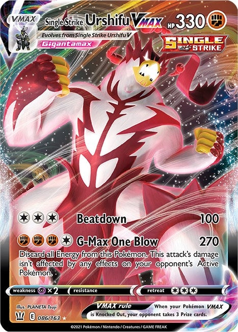 Single Strike Urshifu VMAX (086/163) (SWSH05)