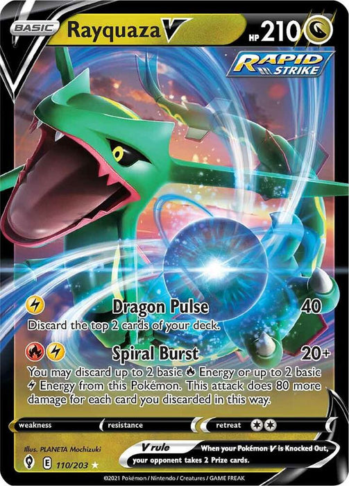Rayquaza V (110/203) (SWSH07)