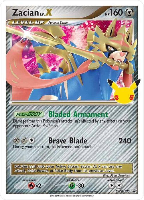 Zacian LV. X - SWSH135 (SWSH135) (SWSD)