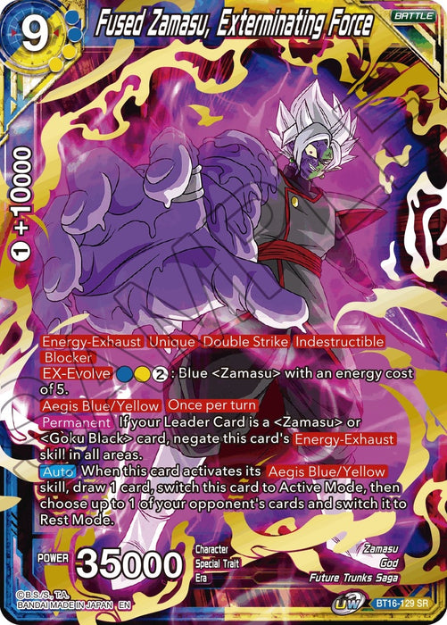 Image for Fused Zamasu, Exterminating Force (BT16-129) (DBS-B16) - Dragon Ball Super: Masters