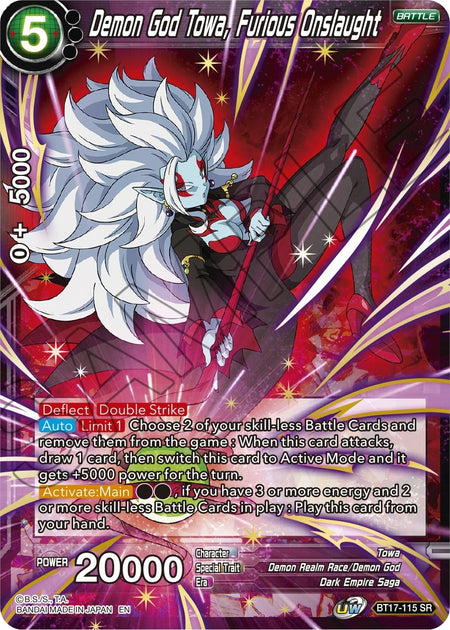 Image for Demon God Towa, Furious Onslaught (BT17-115) (DBS-B17) - Dragon Ball Super: Masters