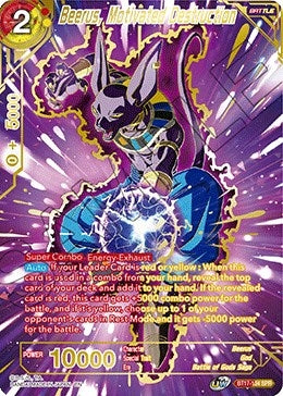 Image for Beerus, Motivated Destruction (SPR) (BT17-134) (DBS-B17) - Dragon Ball Super: Masters
