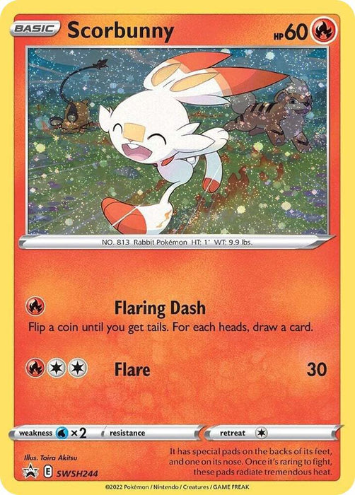 Scorbunny (Cosmos Holo) (SWSH244) (SWSD)