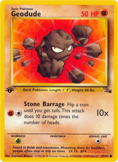 Geodude (47/62) (FO) (1st Edition)