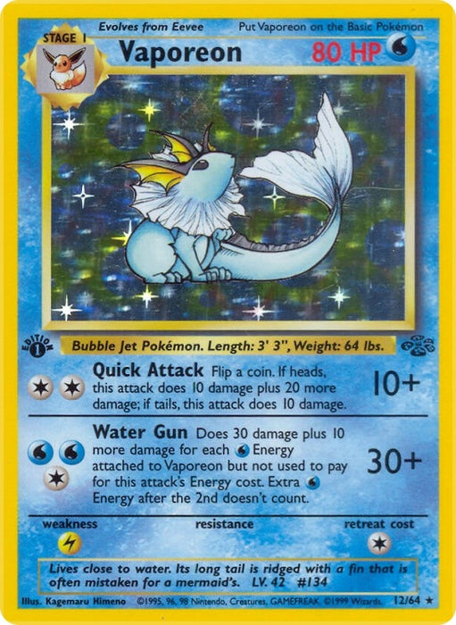 Vaporeon (12) (12/64) (JU)