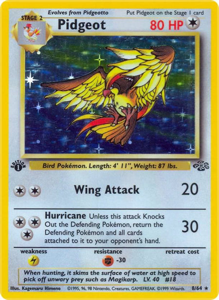 Pidgeot (08/64) (JU) (Unlimited Holofoil)