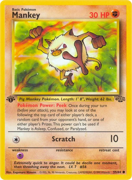 Mankey (55/64) (JU) (Unlimited)