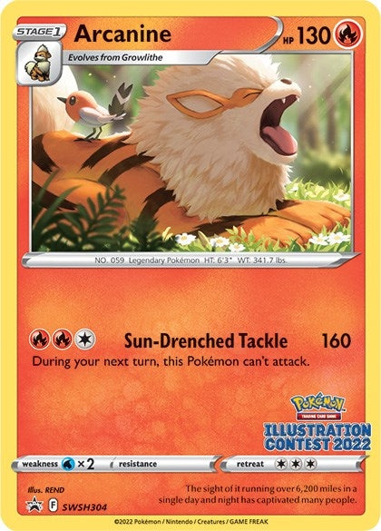 Arcanine (Illustration Contest 2022) (SWSH304) (SWSD)