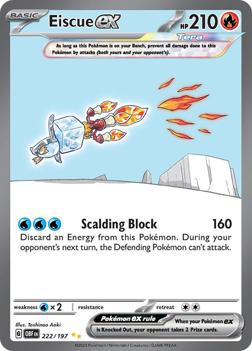 Eiscue ex (222/197) (OBF)– Vivid Imagination Cards and Collectibles