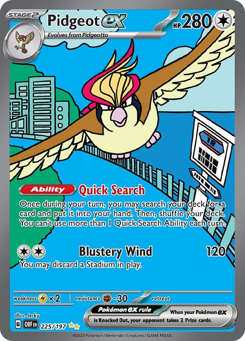 Pidgeot ex (225/197) (OBF)
