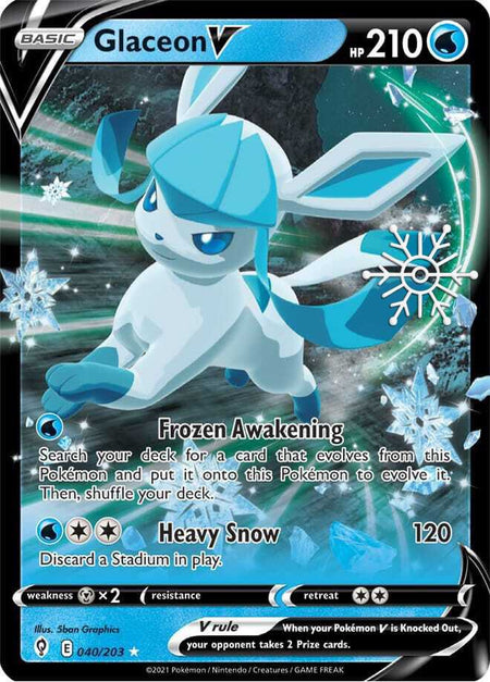 Glaceon V (Holiday Calendar) (040/203) (MCAP)