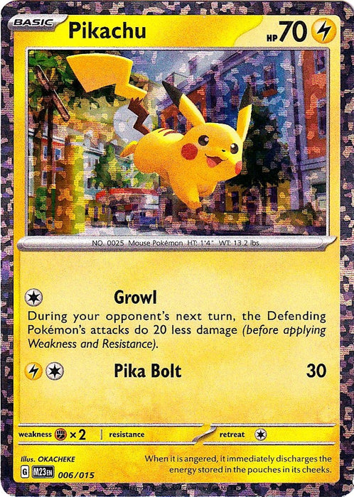 Pikachu (006/015) (M23)