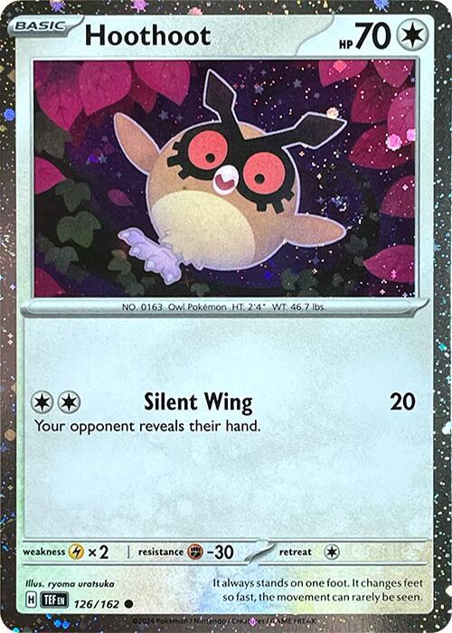 Hoothoot - 126 (Cosmos Holo) (126/162) (MCAP) (Cosmos Holo)