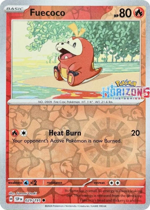 Fuecoco (029/191) (MCAP) (Reverse Holofoil)