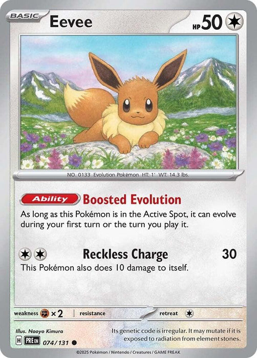Eevee (074/131) (PRE) (Reverse Holofoil)