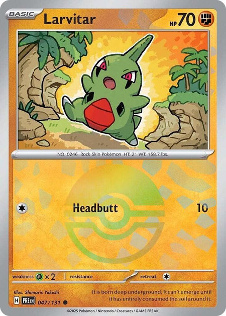 Larvitar (Poke Ball Pattern) (047/131) (PRE)