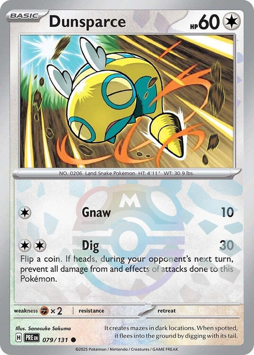 Dunsparce (Master Ball Pattern) (079/131) (PRE)