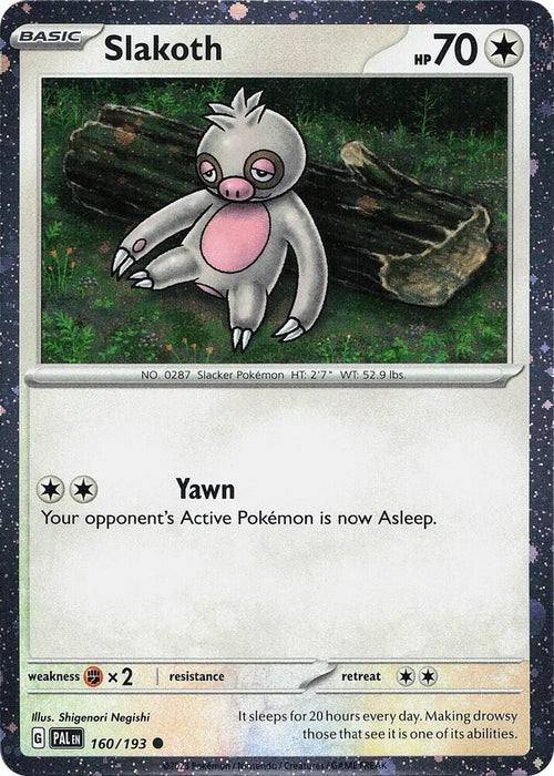 Slakoth (Cosmos Holo) (160/193) (MCAP) (Cosmos Holo)