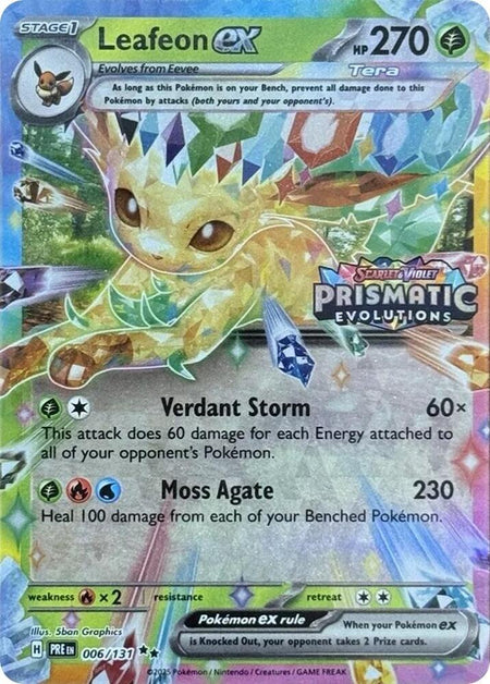 Leafeon ex (Prismatic Evolutions Stamp) (006/131) (MCAP)