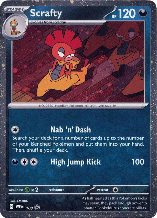 Scrafty (Cosmos Holo) (188) (SVP) (Cosmos Holo)