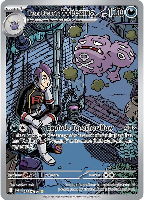 Team Rocket's Weezing (199/182) (DRI)