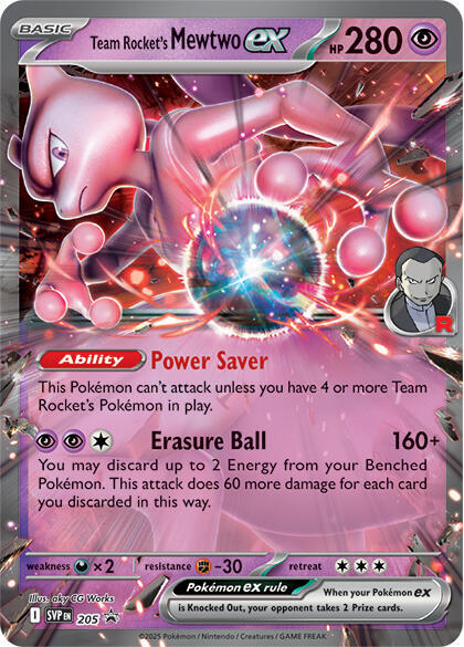 Team Rocket's Mewtwo ex (205) (SVP)