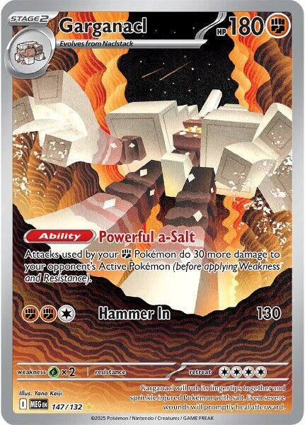 Image for Garganacl (147/132) (MEG) - Pokemon
