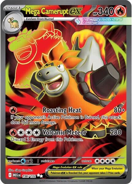 Mega Camerupt ex (156/132) (MEG)