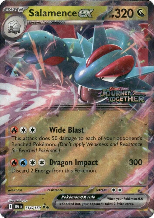 Salamence ex (Journey Together Stamped) (114/159) (MCAP)