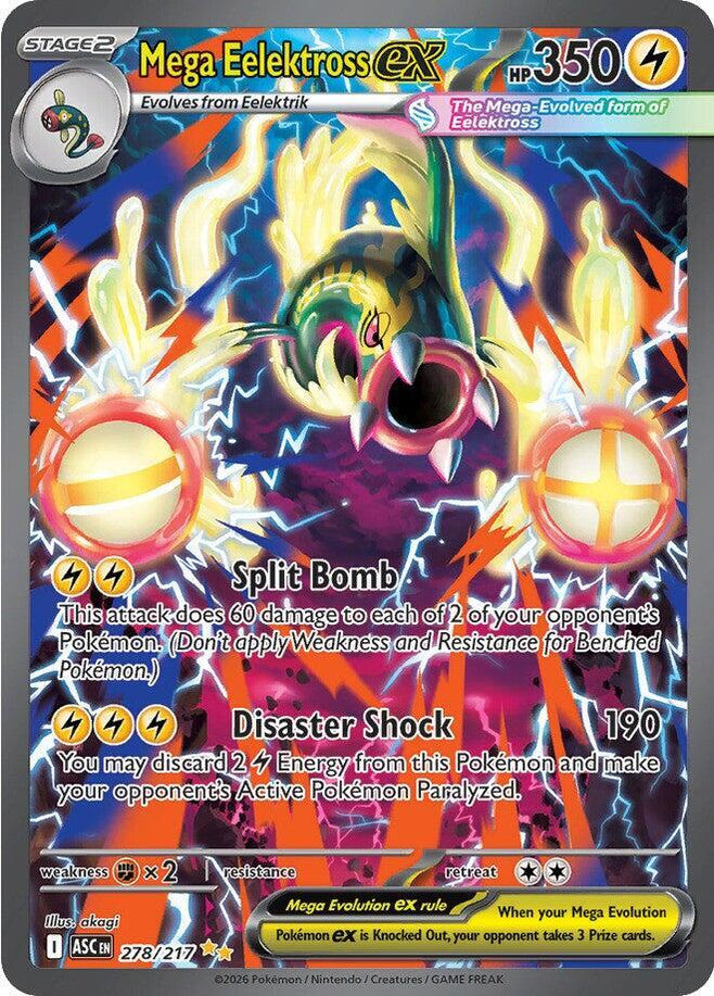 Mega Eelektross ex (278/217) (ASC)– Vivid Imagination Cards and ...