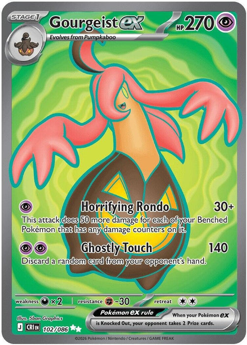 Image for Gourgeist ex (102/086) (CRI) - Pokemon